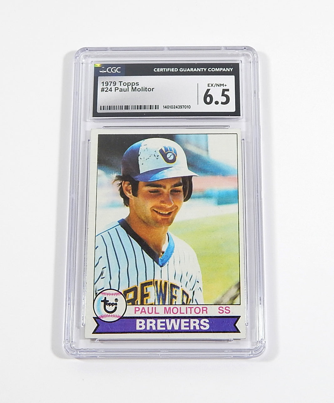 1979 Topps Paul Molitor #24 Brewers CGC 6.5