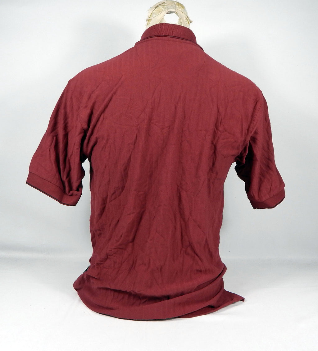 2000s Portland Trailblazers Team Issued Burgundy Red Polo Shirt 165136-684 M 46S Pic2