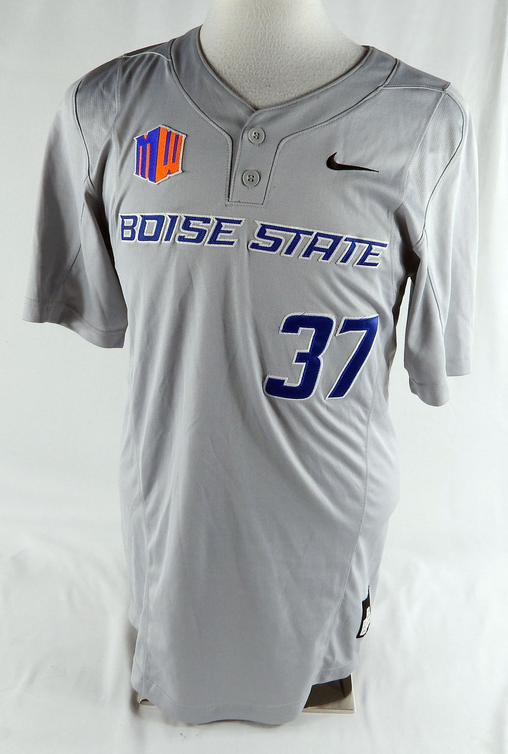 2016 Boise State Broncos #37 Game Used Grey Jersey Softball S 100