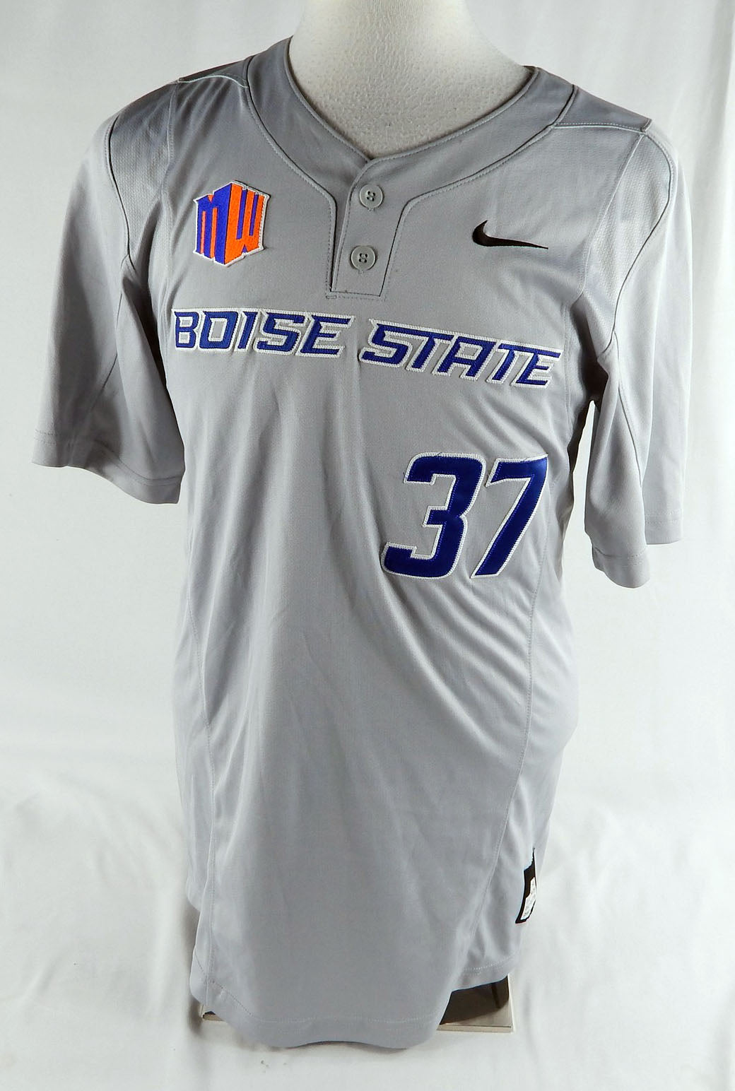 2016 Boise State Broncos #37 Game Used Grey Jersey Softball S 100
