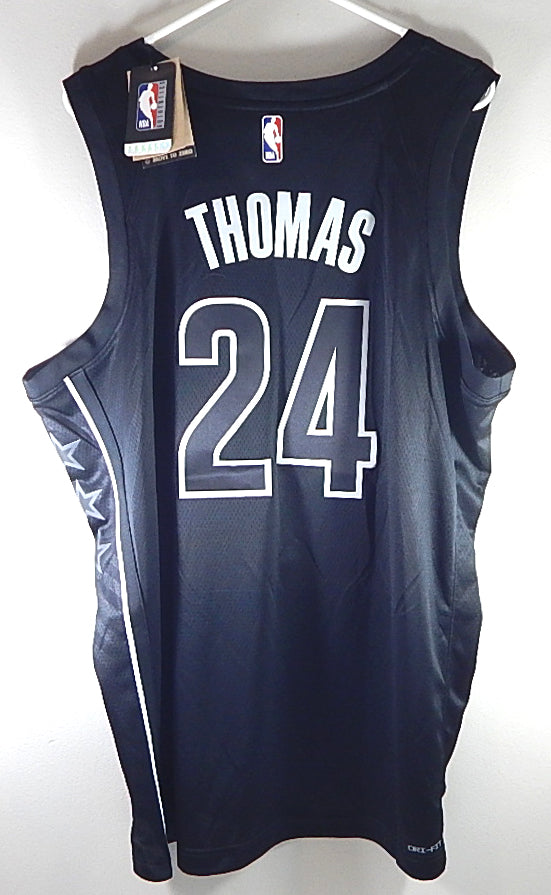 Cam Thomas #24 Brooklyn Nets Jordan Nike Swingman Webull Jersey New Black 52 XL Pic2