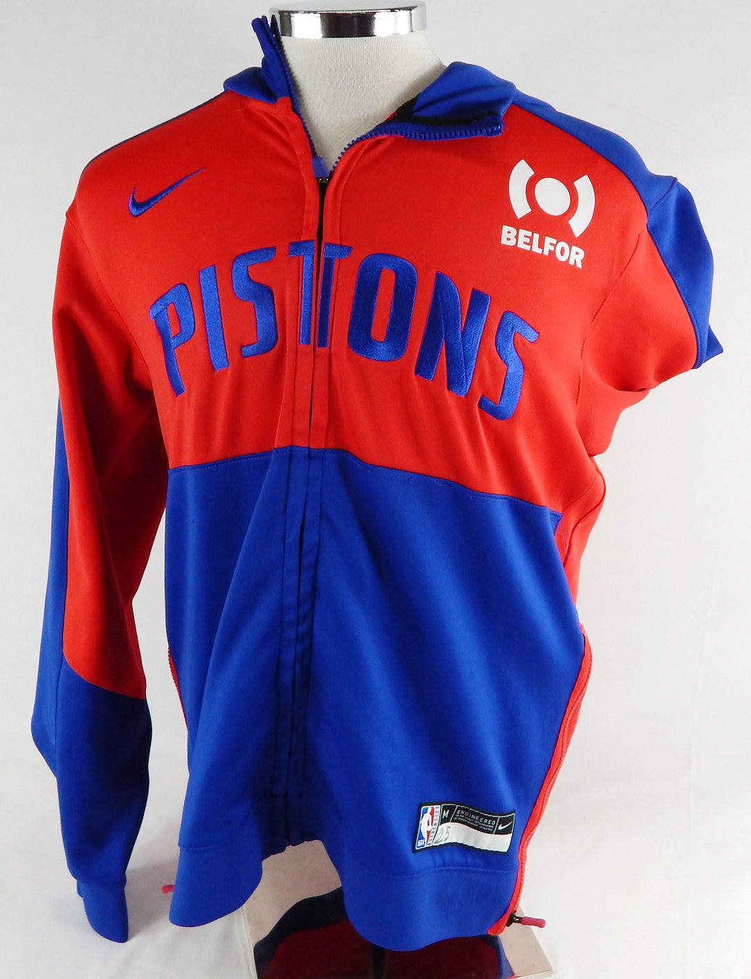2024-25 Detroit Pistons Marcus Sasser #25 Game Used Red Warm Up Jacket M 415