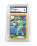 1987 Topps Mark McGwire RC #366 Rookie CGC 9