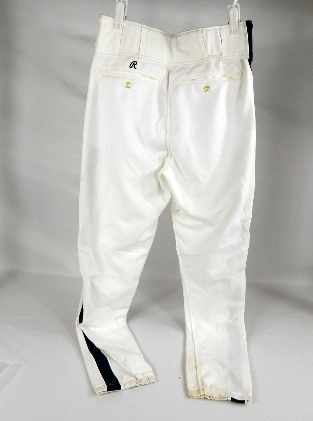 1991 Houston Astros Steve Finley Game Used White Pants 31--30-30 858 Pic2