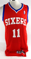2013-14 Philadelphia 76ers Eric Maynor #11 Game Issued Red Jersey L 841