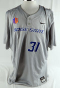 2016 Boise State Broncos #31 Game Used Grey Jersey Softball XXL 101