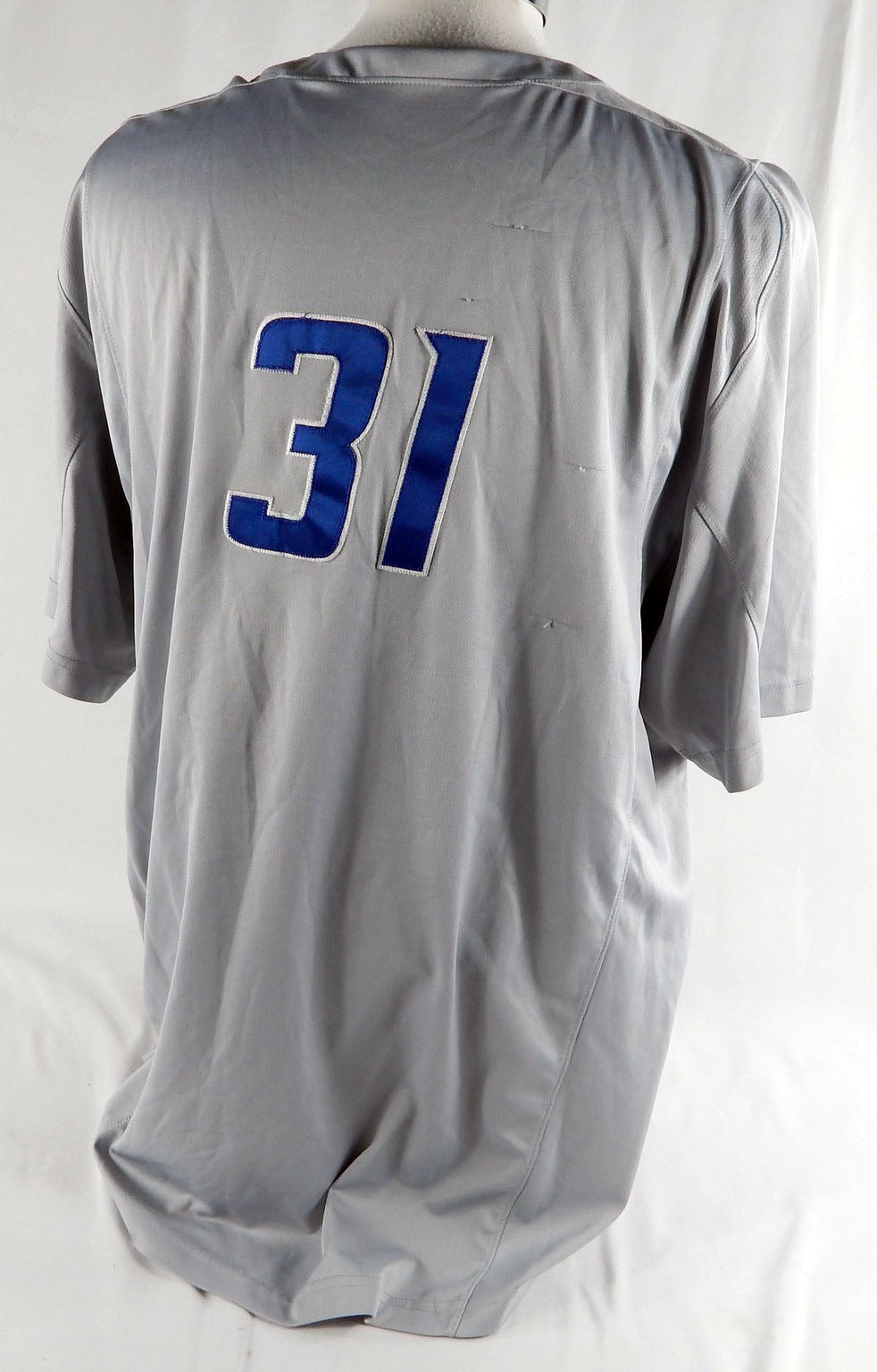 2016 Boise State Broncos #31 Game Used Grey Jersey Softball XXL 101 Pic2