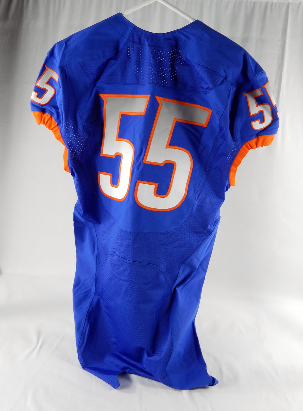 2012-17 Boise State Broncos #55 Game Issued Blue Jersey Football 46+4 609 Pic2