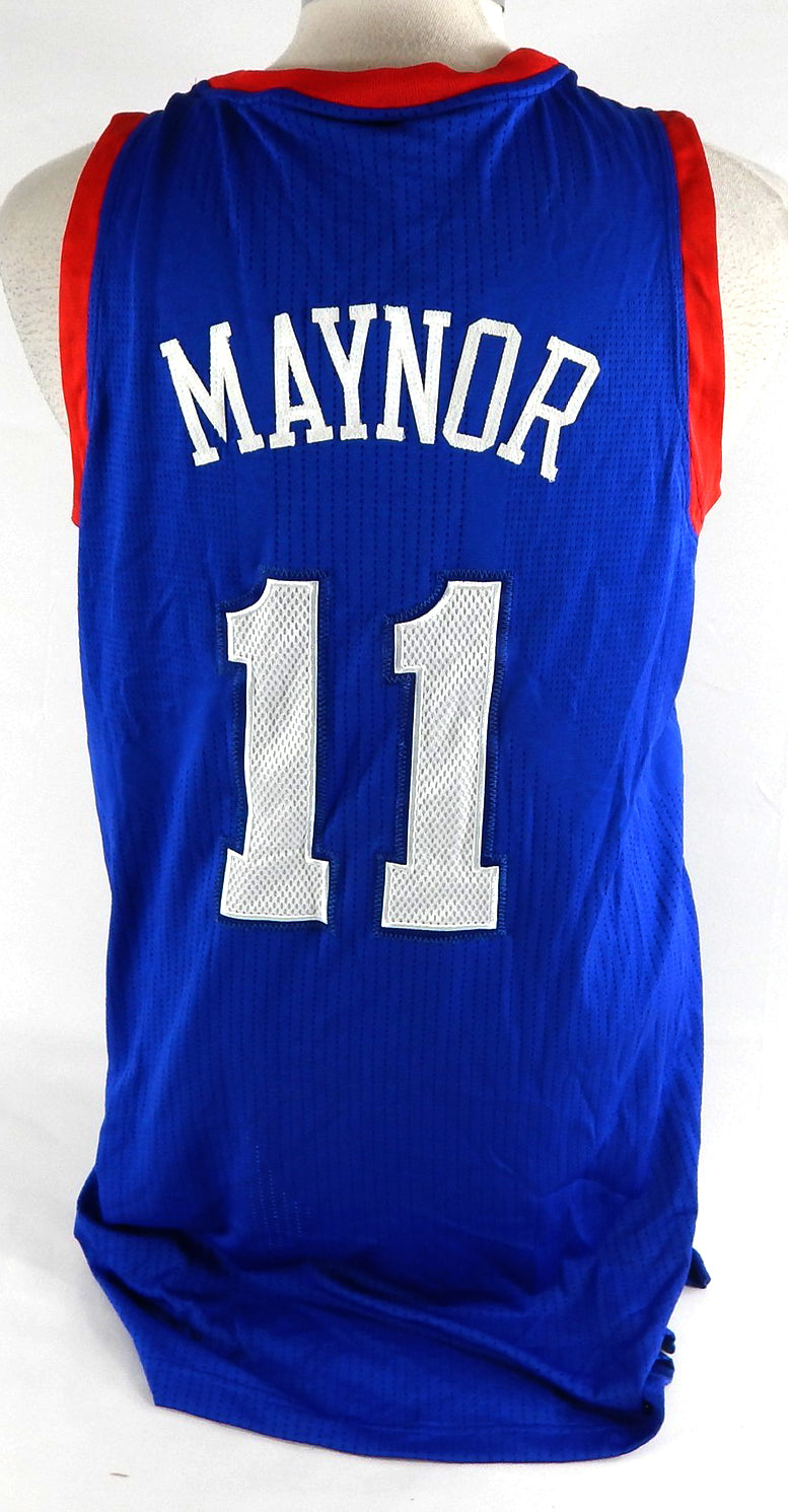 2013-14 Philadelphia 76ers Eric Maynor #11 Game Issued Blue Jersey L 842 Pic2