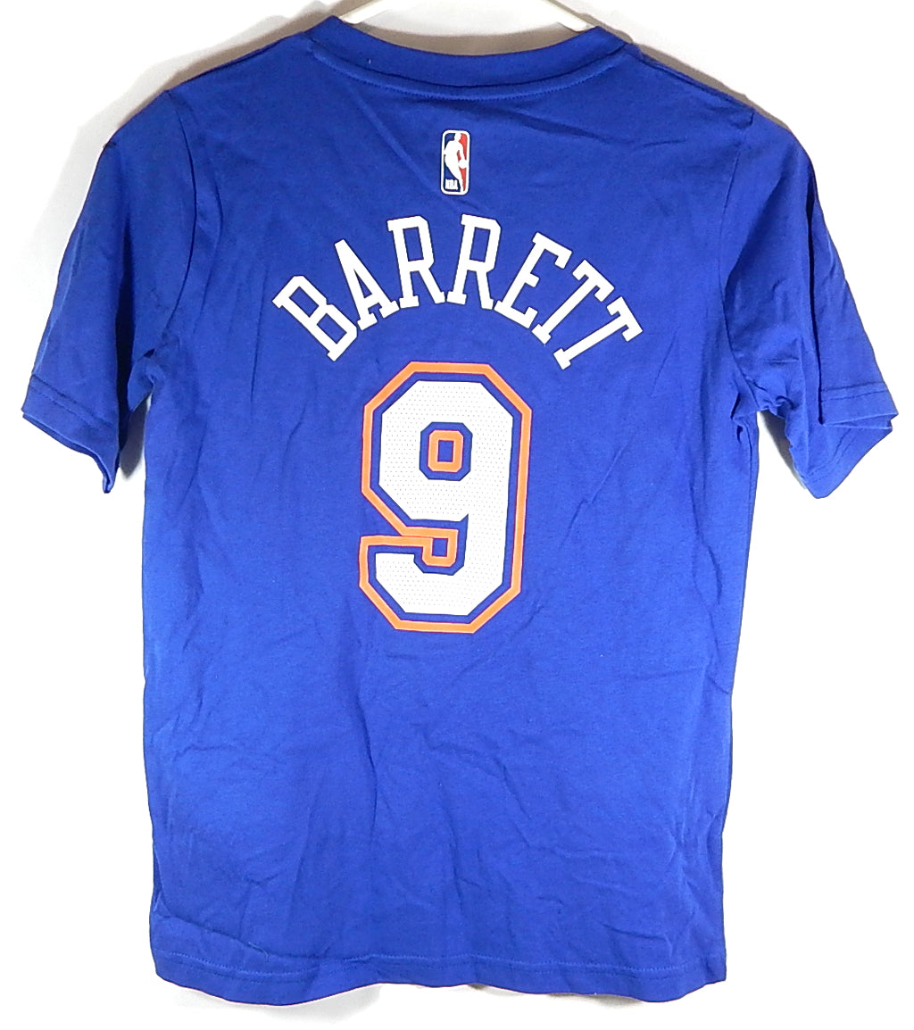 RJ Barrett #9 New York Knicks Nike Jordan Tee T-Shirt Blue Youth M Pic2