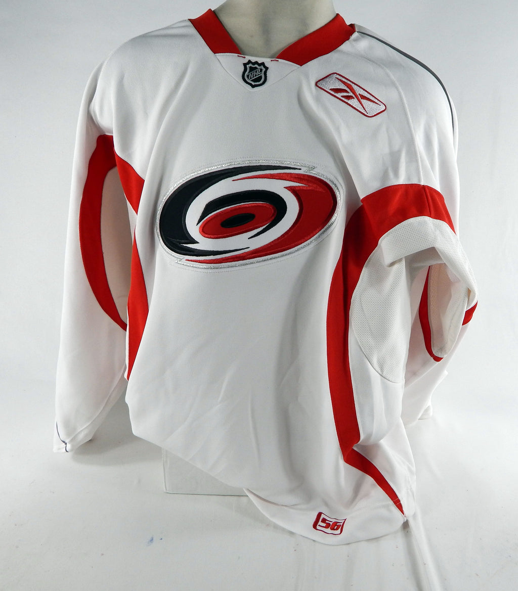 2000s Carolina Hurricanes Game Used White Practice Jersey 56 DP70565