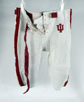 2008 Indiana Hoosiers #52 Game Used White Pants 44 DP67501