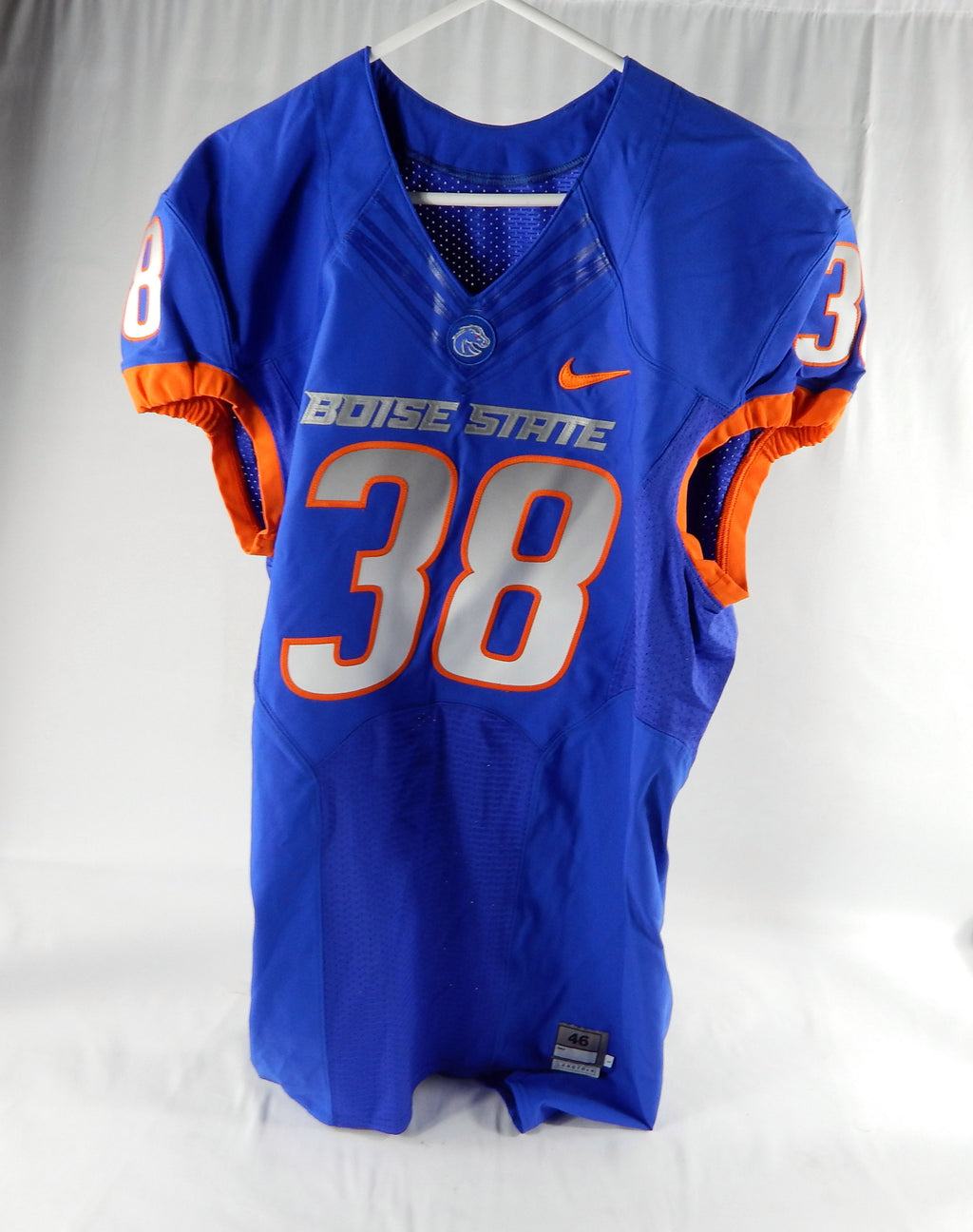 2012-17 Boise State Broncos #38 Game Issued Blue Jersey Football 46+4 611