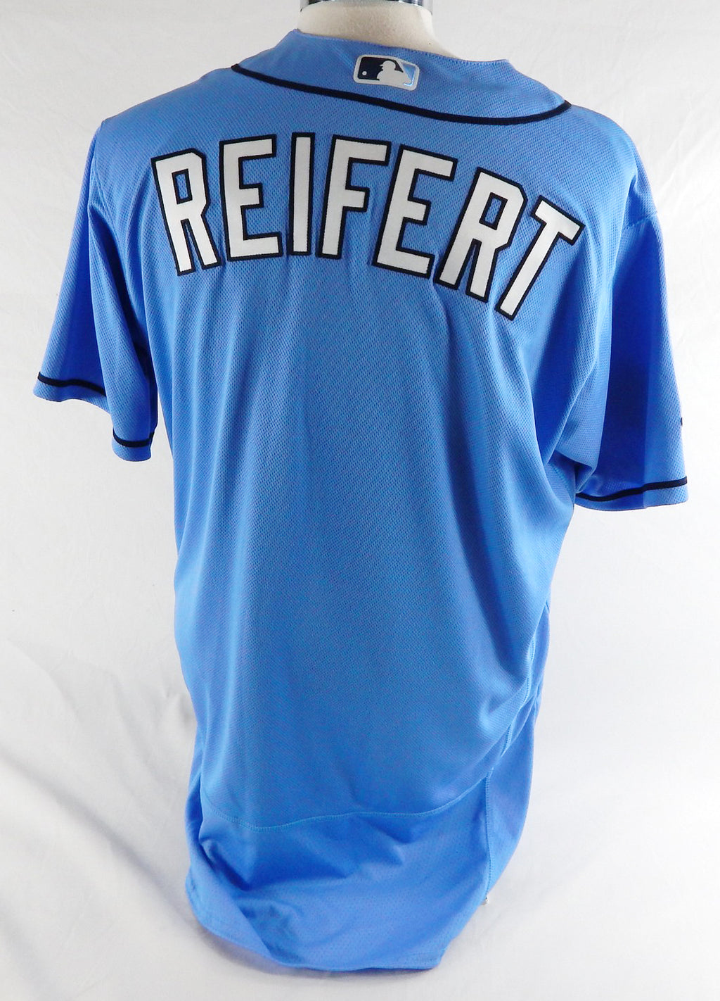 2023 Tampa Bay Rays Evan Reifert Game Issued Blue Jersey 25th Anniversary Patch 44 080 Pic2