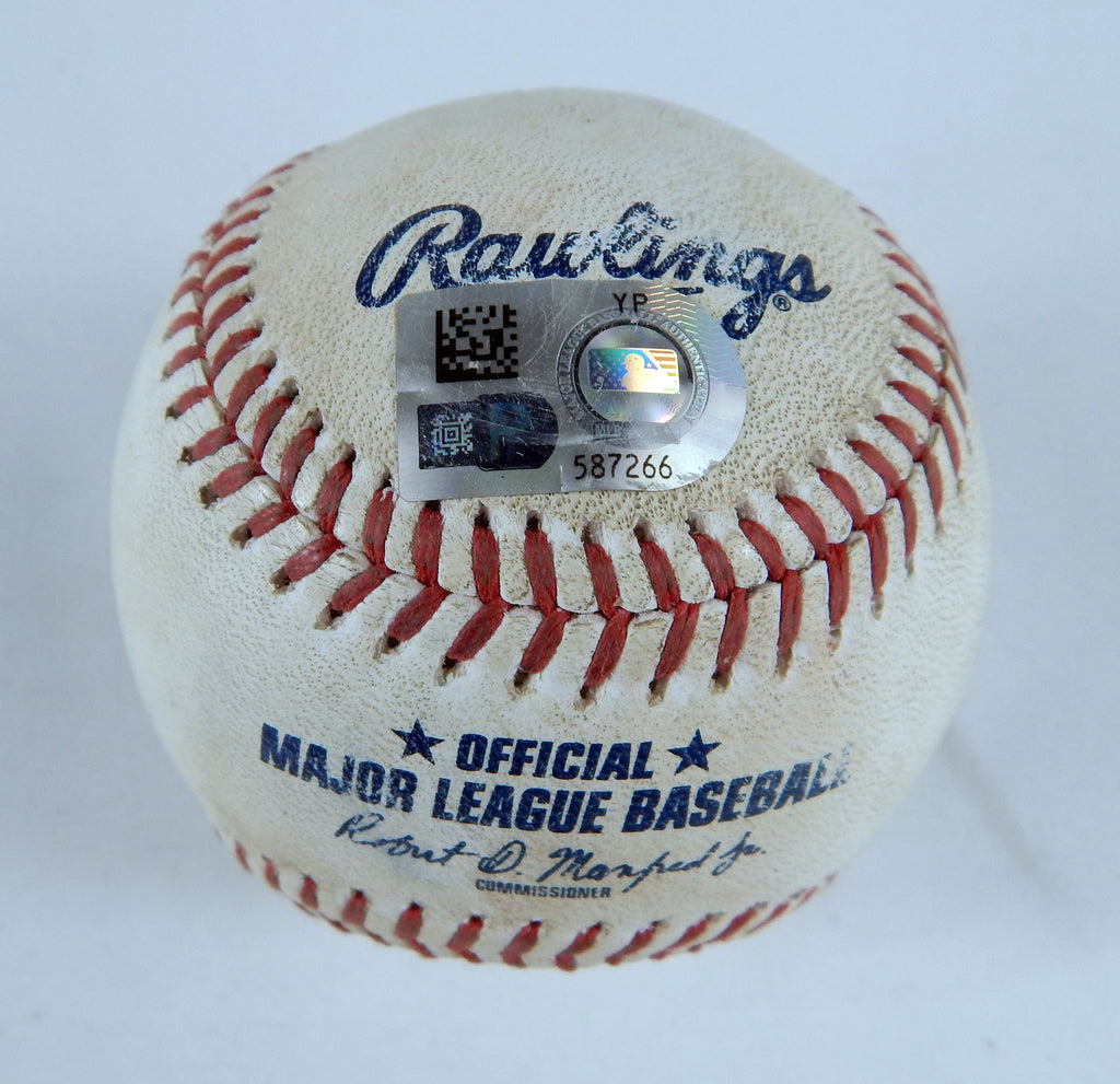 2023 Brewes Nationals Game Used Baseball Wade Miley Dominic Smith walks 532 Pic2