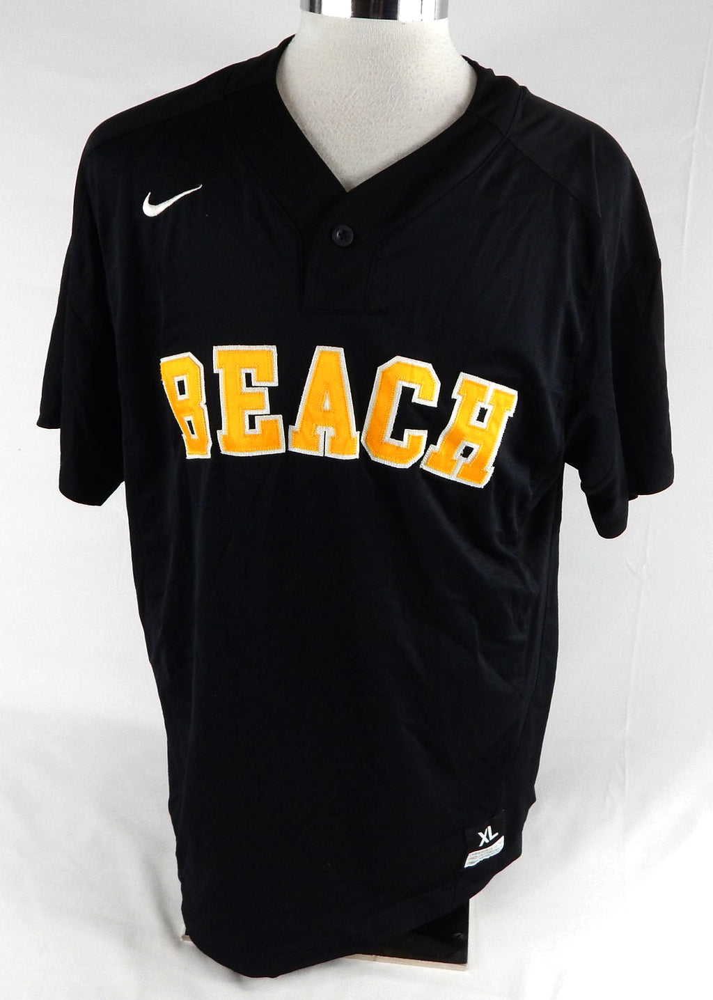 2019 Long Beach State Dirtbags #47 Game Used Black Jersey Baseball XL 867 Pic2
