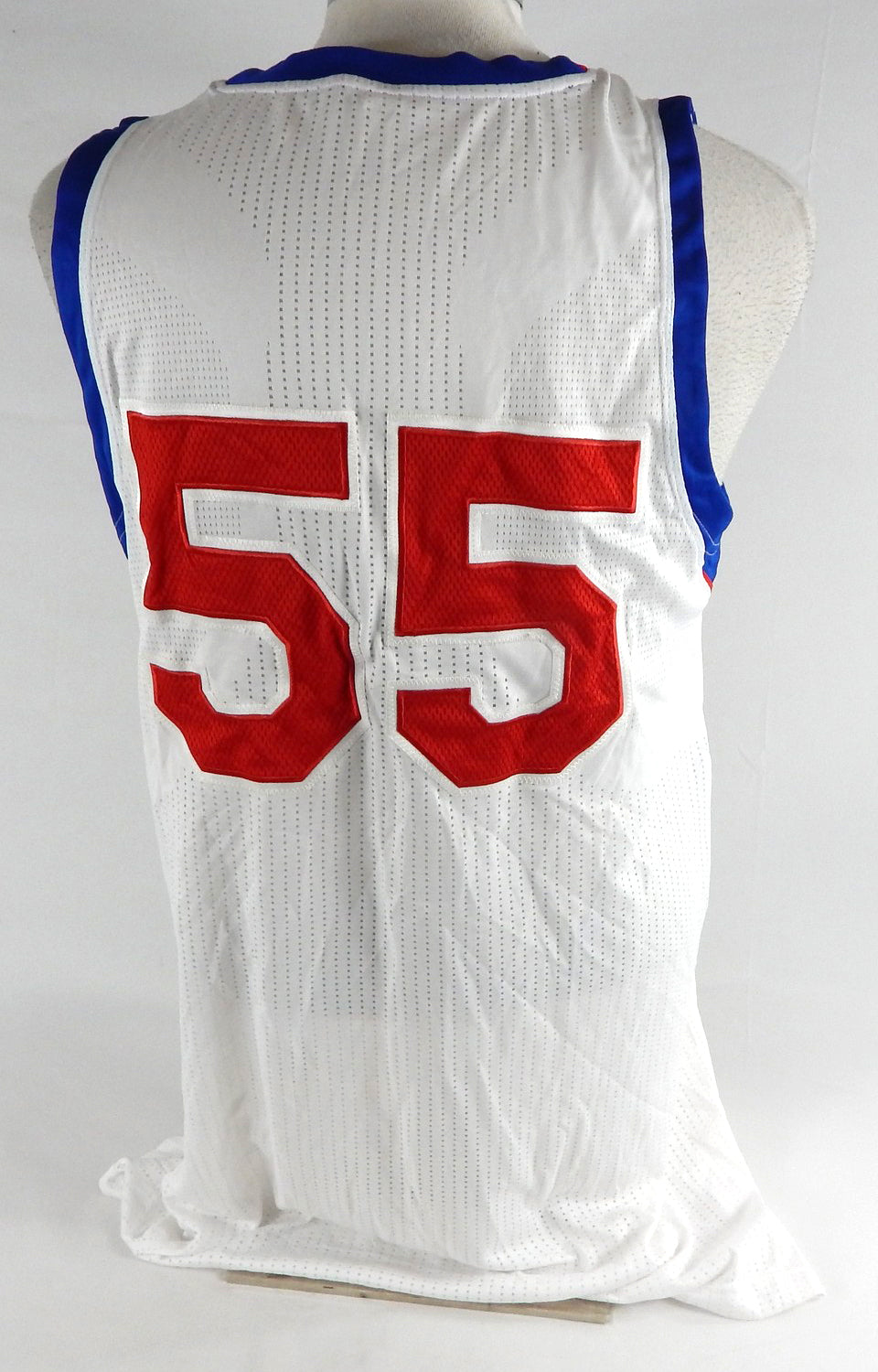 2011-12 Philadelphia 76ers #55 Game Issued White Jersey 2XL 924 Pic2