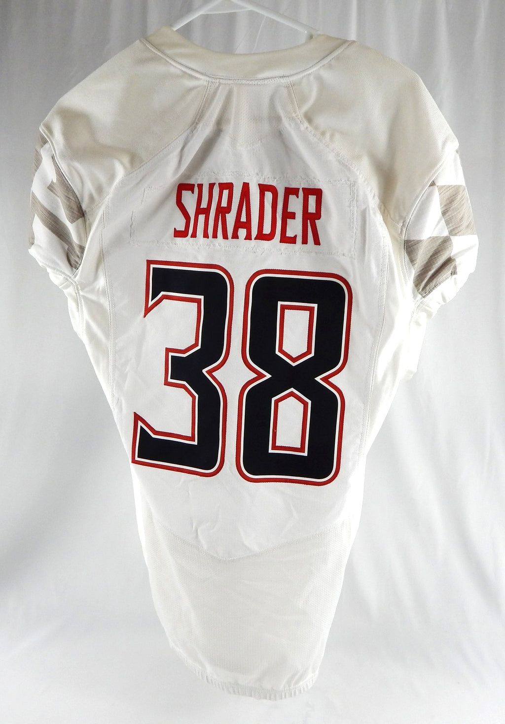 2014 Maryland Terrapins Lee Shrader #38 Game Used White Jersey 42 605 Pic2