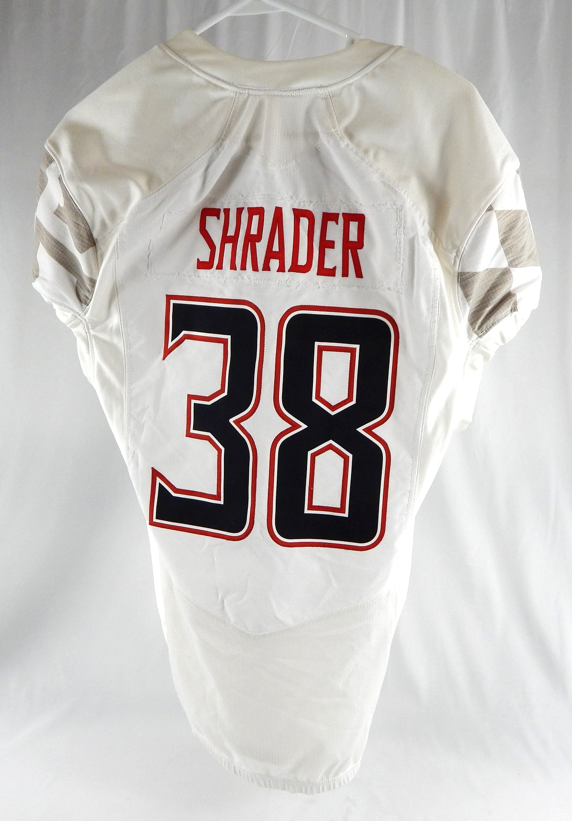 2014 Maryland Terrapins Lee Shrader #38 Game Used White Jersey 42 605 Pic2