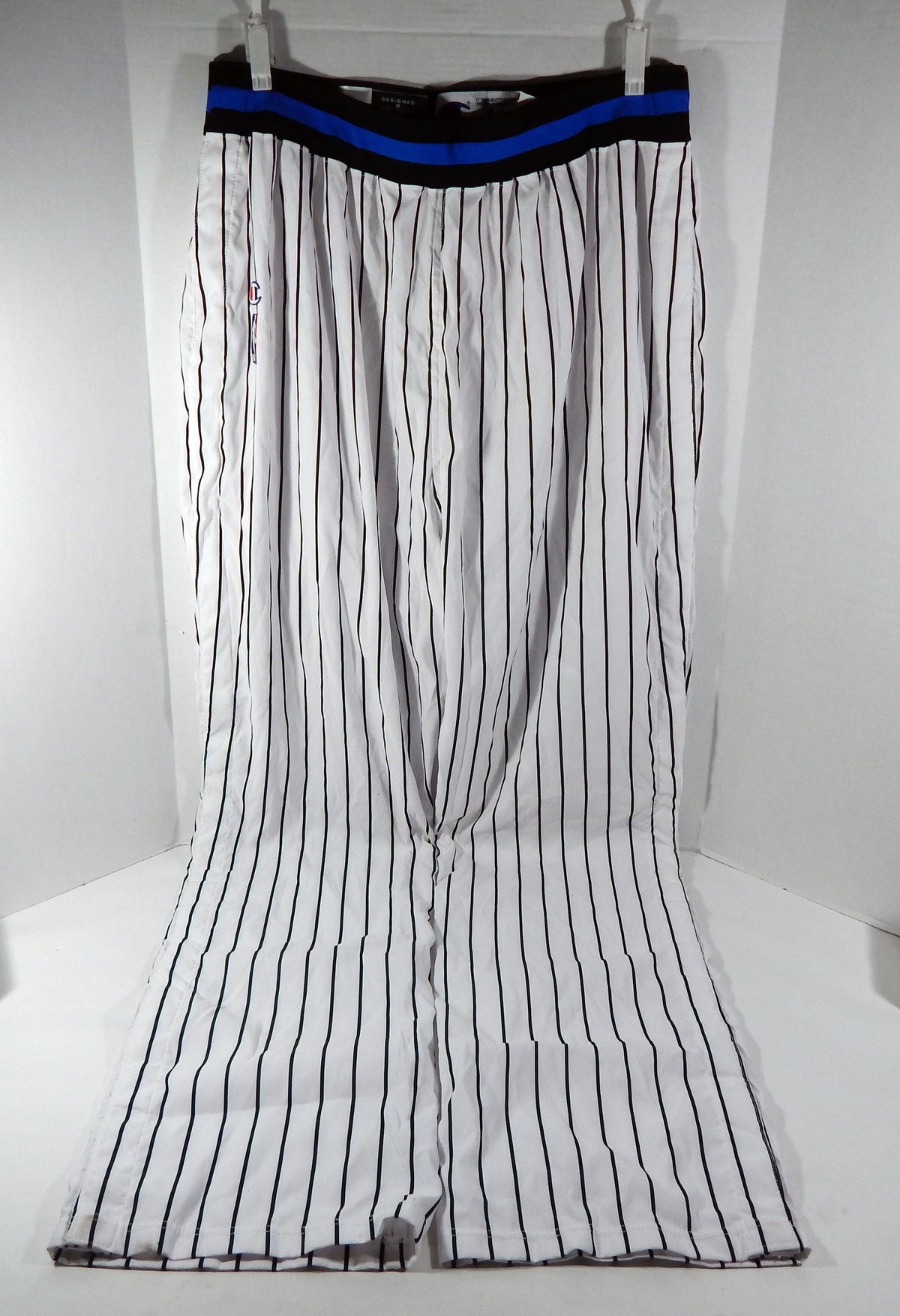 1996-97 Orlando Magic Game Issued White Pinstripe Pants 44 DP68218