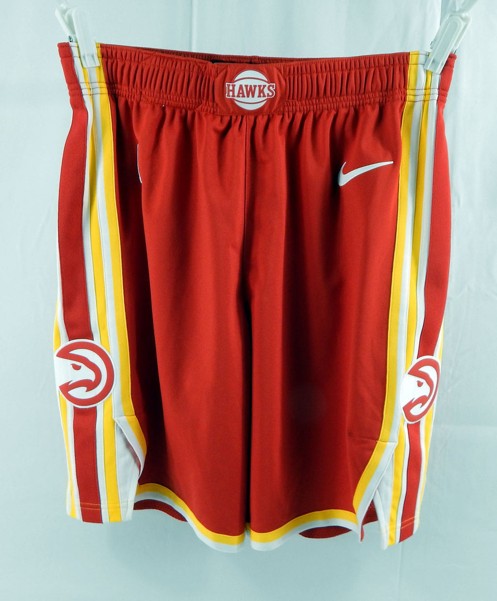 2024-25 Atlanta Hawks Bogdan Bogdanovic #13 Game Used Red Shorts Pacman L 38 407