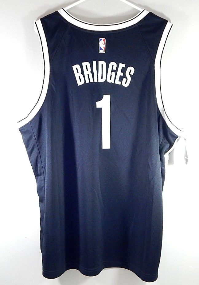 Mikal Bridges #1 Brooklyn Nets Nike Swingman Webull Jersey Black New 52 XL Pic2