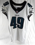 2024 Philadelphia Eagles Cameron Latu #49 Game Used White Jersey 42 DP111907