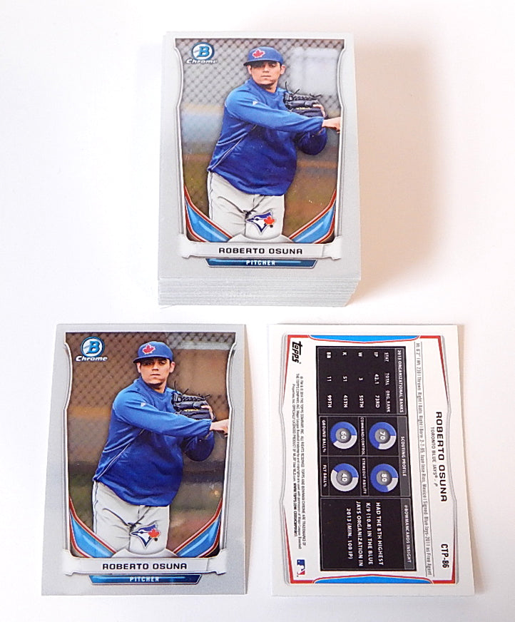 Lot of (49) 2014 Bowman Chrome Draft Top Prospect Robert Osuna #CTP-86 Mint