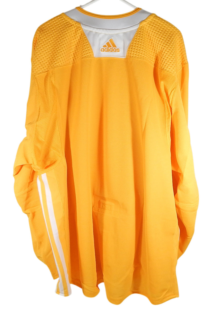 Pittsburgh Penguins Adidas NHL Team Issued Practice Hockey Jersey Gold New 58 Pic2