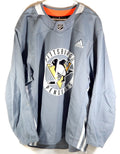 Pittsburgh Penguins Adidas NHL Team Issued Practice Hockey Jersey Gray 58+ Plus