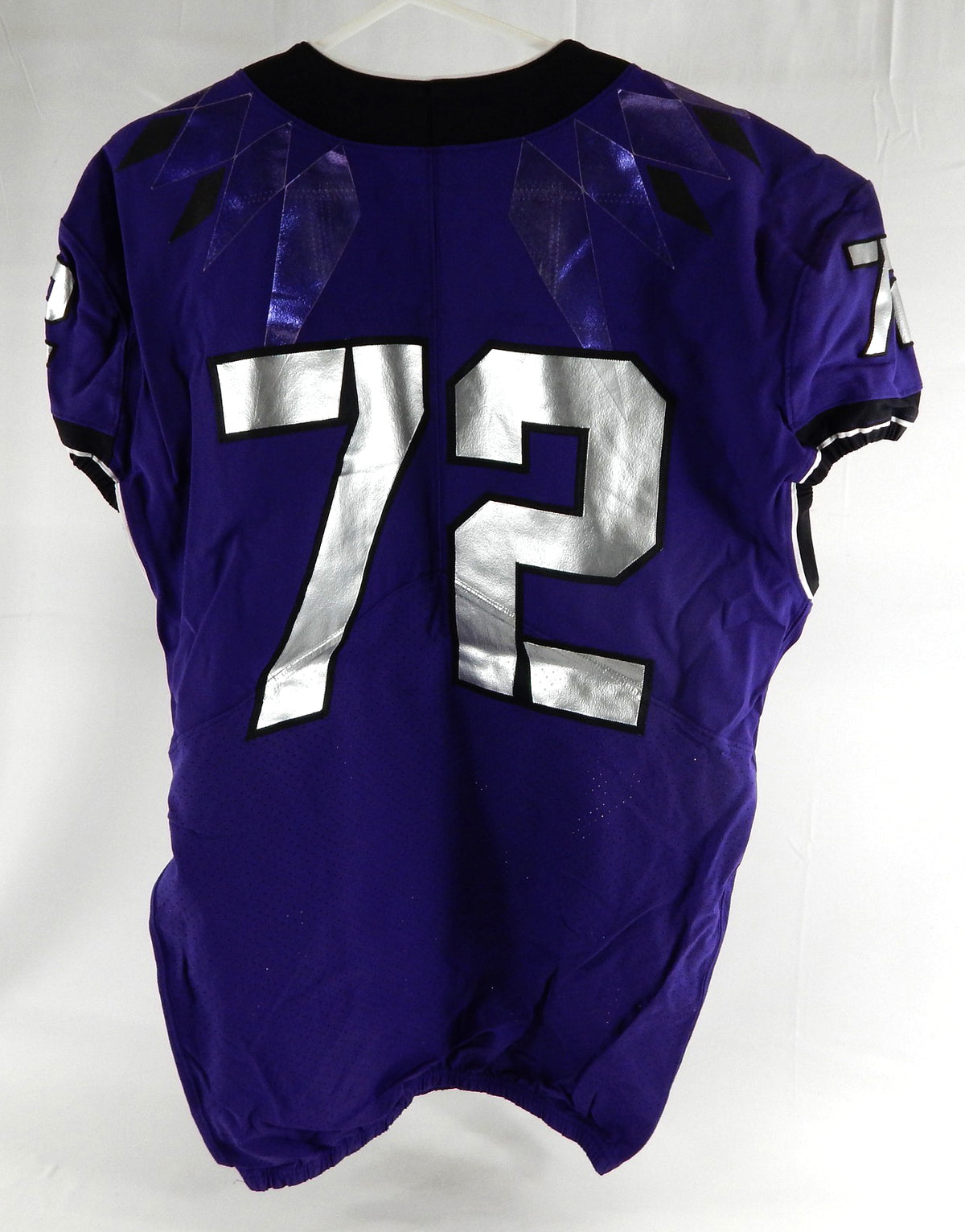 2019-24 Texas Christian TCU Frogs #72 Game Used Purple Jersey Football NP R 48 6 Pic2