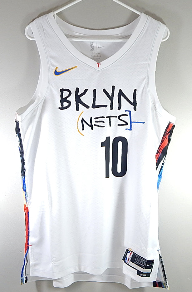 Ben Simmons #10 Brooklyn Nets Nike x Basquiat City Edition Jersey White New M