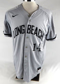 2018 Long Beach State Dirtbags #14 Game Used Grey Jersey Baseball L 869