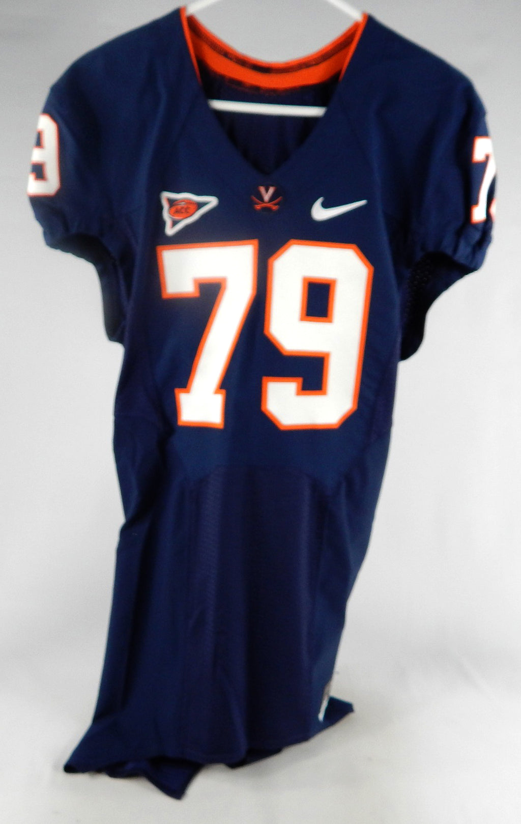 2010-12 Virginia Cavaliers Cascarano #79 Game Issued Navy Jersey 42 025 Pic2