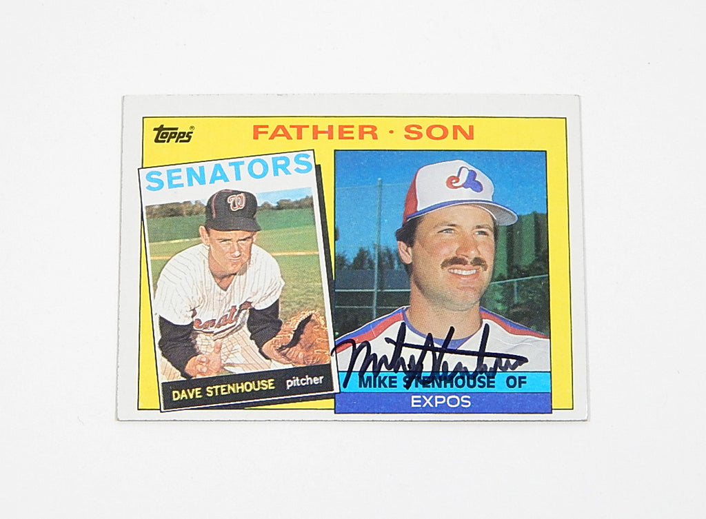 1985 Topps Mike Stenhouse #141 Signed On Card Auto Autograph