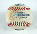 2023 Mets Nationals Game Used Baseball Abott Francisco Lindor PID Jeff McNeil 2