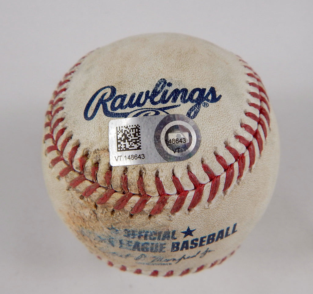 2023 Mets Nationals Game Used Baseball Abott Francisco Lindor PID Jeff McNeil 2 Pic2