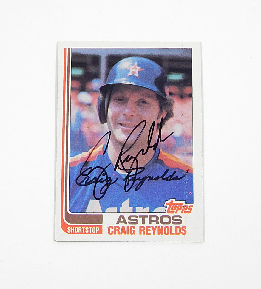 1982 Topps Craig Reynolds #57 Signed On Card Auto Autograph