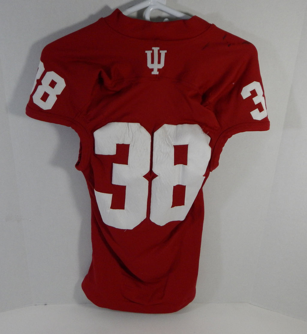 2012 Indiana Hoosiers #38 Game Used Red Jersey Nameplate Removed M DP14132 Pic2