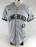 2018 Long Beach State Dirtbags #43 Game Used Grey Jersey Baseball L 871
