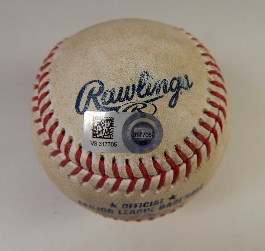 2021 San Francisco Giants Colorado Rockies Game Used Baseball Darin Ruf Almonte Pic2