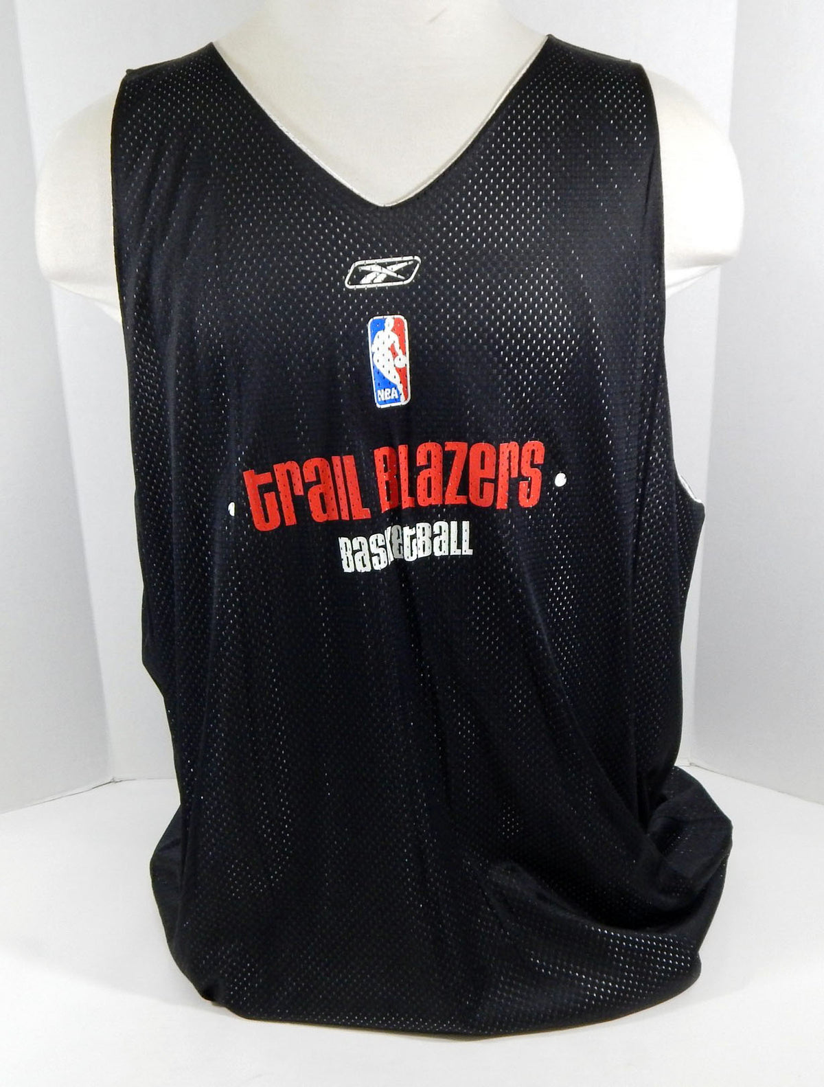 2005-06 Portland Trail Blazers Game Issued Black Reversible Practice Jersey 020