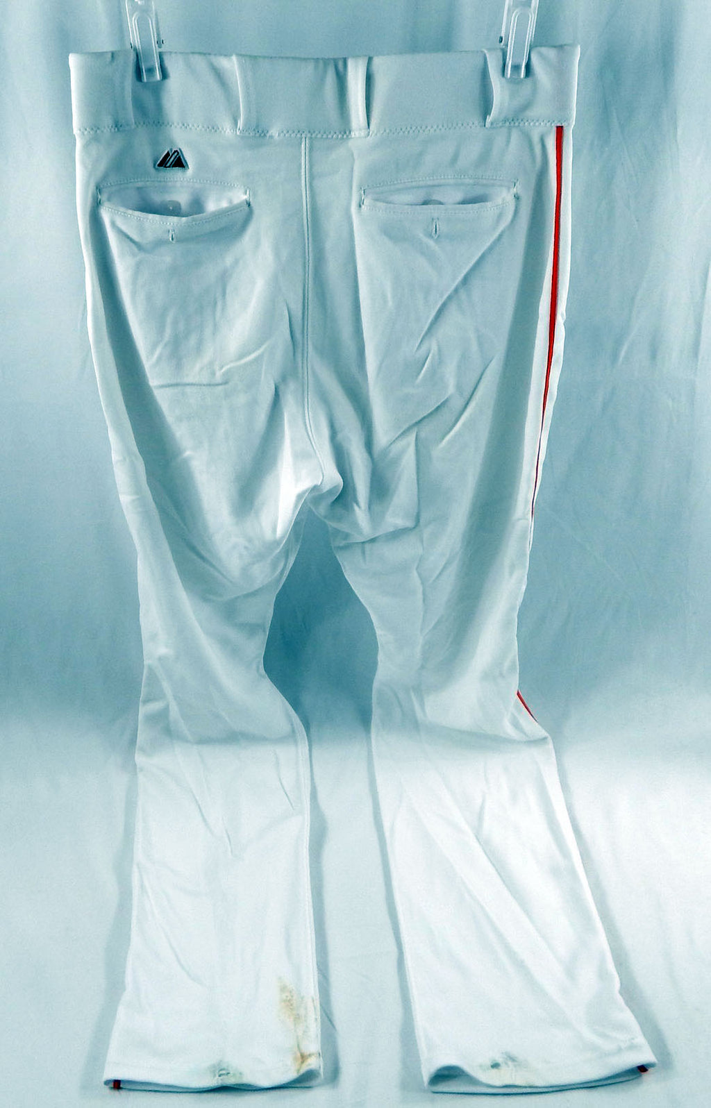 2015 Miami Marlins Reid Brignac #12 Game Used White Baseball Pants 35 DP113239 Pic2