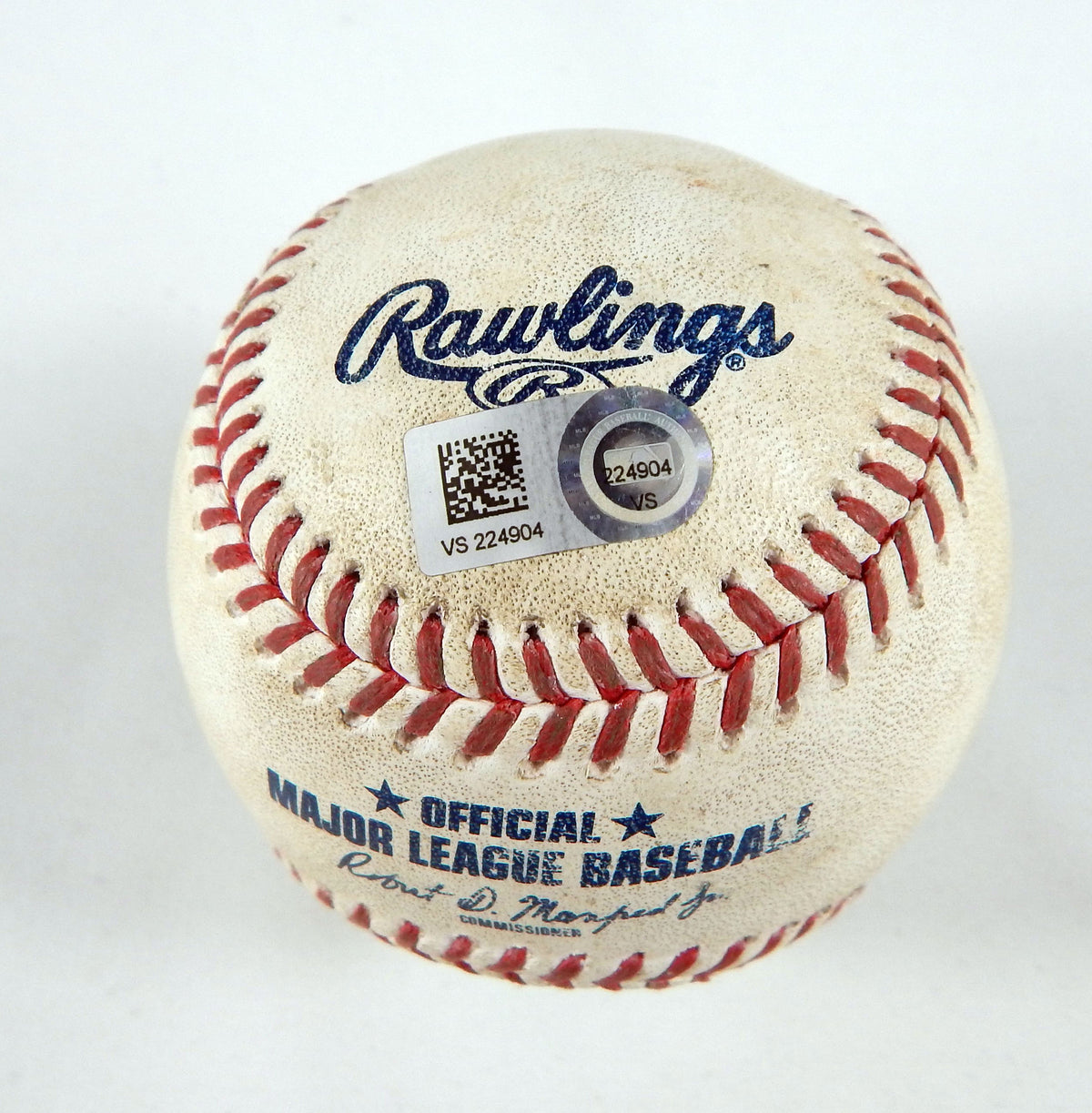 2023 Mets Nationals Game Used Baseball David Peterson Keibert Ruiz GroundsOut 2 Pic2