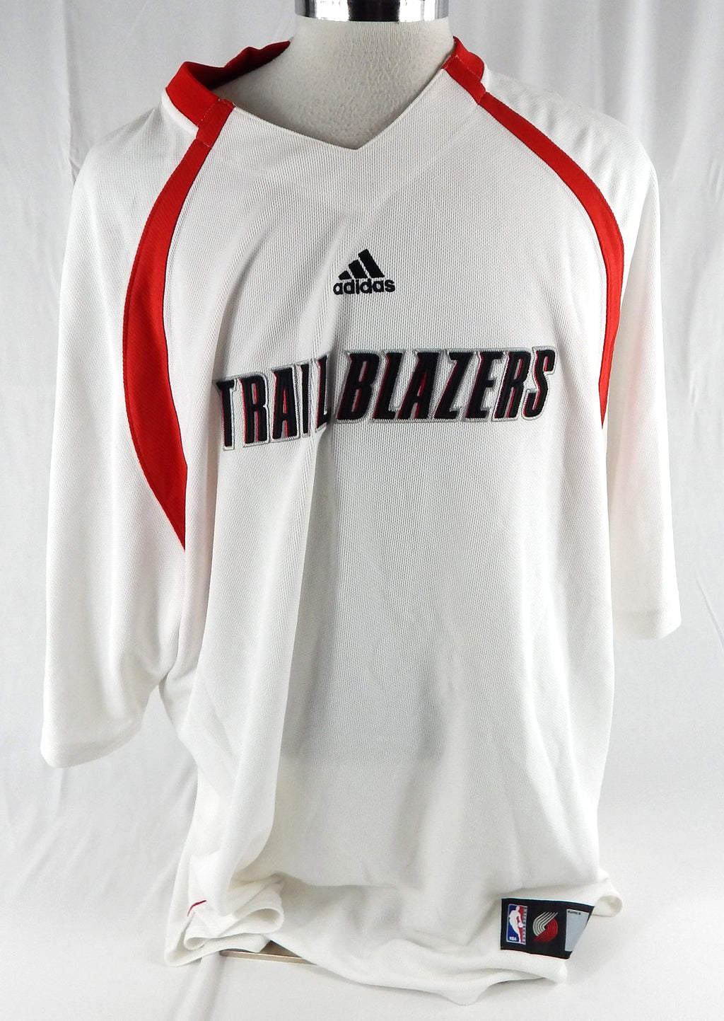 2006-07 Portland Trail Blazers Game Issued White Shooting Shirt 2XL 408