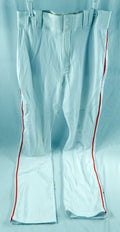 2015 Miami Marlins Dee Gordon #9 Game Used White Baseball Pants 32-38 DP113240