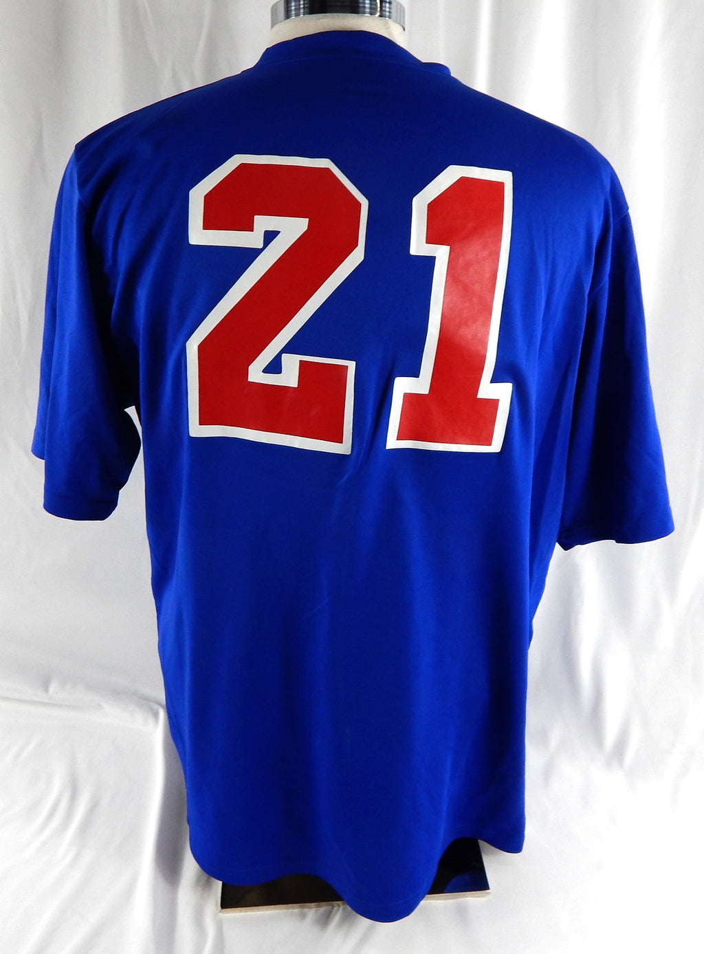 Edinburg Roadrunners #21 Game Used Blue Jersey ULB XL 078
