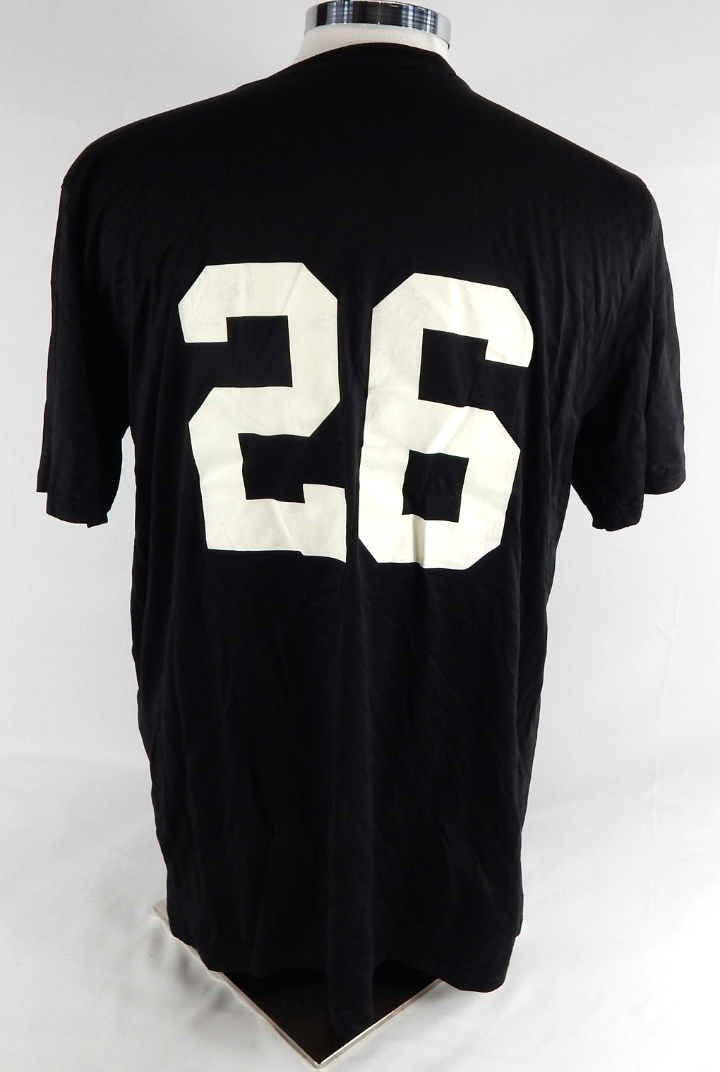 2017 Miami Marlins #26 Game Used Black Training Shirt XL 423 Pic2
