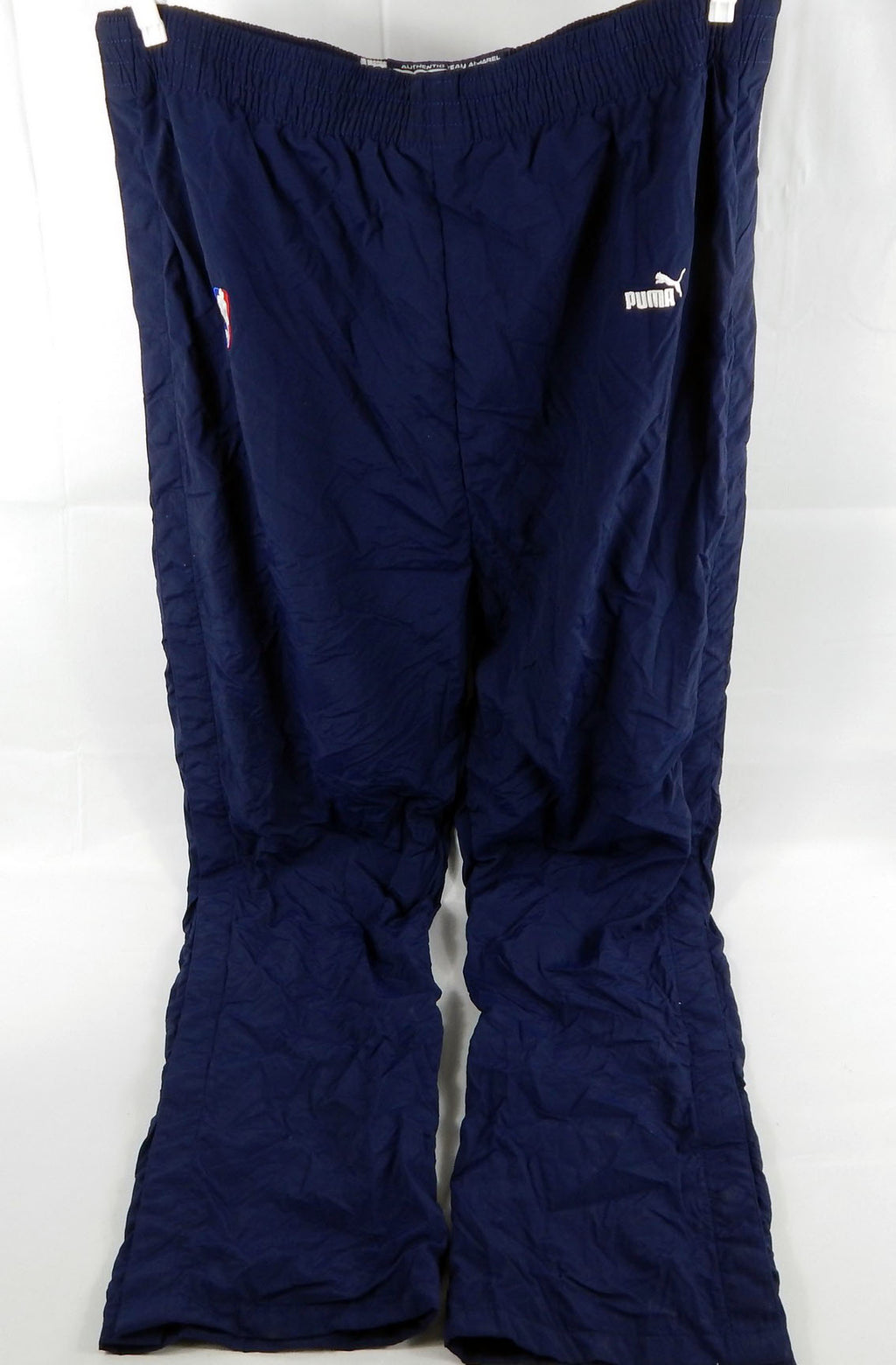 1999-00 Golden State Warriors Erick Dampier #25 Game Used Navy Warm Up Pants 3