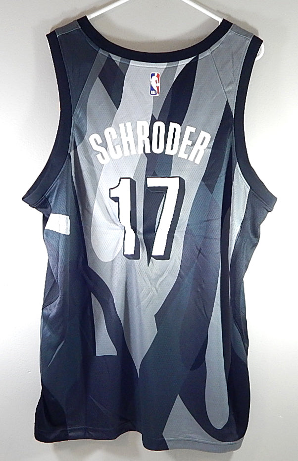Dennis Schroder Brooklyn Nets Nike x KAWS Swingman City Basketball Jersey 44 M Pic2